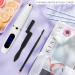 Heated Eyelash Curler with Comb - Electric Lash Curler | 3 Temperature Settings, LED Display | USB Rechargeable, Long-Lasting Natural Curl | Makeup Tool for Women - White - Buy Online on GoSupps.com