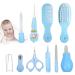 Baby Grooming Kit Joyeee 10pcs Portable Baby Care Kit with Storage Case Baby Essentials Healthcare Kit Nursery Baby Brush and Comb Set for Newborn Infant Toddler Healthcare & Grooming Blue cute earpick