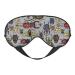 Bright Insects Sleep Mask Adjustable Double -Sided Eye Mask Soft Sleeping Eye Covers for Sleeping Perfect Shading Reduce Eye Edema