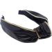 Topkids Accessories Leather Zip Knot Alice Bands Adult Women Hair Accessories for Women Hair Bands for Women Thick Headband Womens Headbands Head Bands Adult Women Wide Headbands (Black) - Buy Online on GoSupps.com