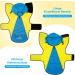 Buy DQGHQME Rain Jacket for Dogs | Waterproof & Adjustable Dog Raincoat - Reflective Cape for Medium & Large Pets | Lightweight Yellow & Blue - Buy Online on GoSupps.com