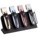 Noverlife 4-Slot Hair Clipper Holder for Barber Station, Tabletop Hair Trimmer Storage Rack, Electric Hair Clipper Trimmer Stand Shelf, Metal Steel Beard Shaver Rack for Salon Hairdresser Hairstylist Black - 4 Slots Holder