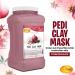 SPA REDI Pomegranate Clay Mask 128 Oz - Deep Cleansing Detoxifying & Hydrating for Pedicure & Body | Natural Bentonite Clay - Buy Online on GoSupps.com
