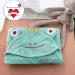Hilmocho Baby Hooded Bath Towel | Soft Coral Velvet Swaddle Wrap Blanket | Absorbent & Warm | Green Frog Design - Buy Online on GoSupps.com