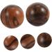 Fomiyes 2ST Wooden Acupressure Massage Balls for Golfers - Handmade Fitness & Meditation | 5.00x5.00cm Coffee - Buy Online on GoSupps.com