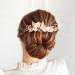 LIFKOME Bride Hairpin Wedding Hair Accessory Simulation Pearl Floral Hair Comb Decor - Buy Online on GoSupps.com