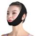 Masque Amincissant R utilisable pour le Visage Double Menton R ducteur Lifting Raffermissant en Forme de V Masque Minceur pour Raffermir et liminer l'Affaissement de la Peau Lifting visage (Noir)