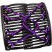 kawehiop Versatile Stretchy Hair Clip Double Slide Combs Creating Chic Bun Updos Purple 1Set 1Set Purple - Buy Online on GoSupps.com