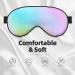Colorful Wavy Abstract Sleep Mask | Double-Sided Soft Adjustable Eye Covers - Perfect for Shade & Reducing Eye Edema - Buy Online on GoSupps.com