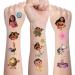Girls Moana Temporary Tattoos for Kids, Party Supplies Favors Fake Tattoos Art Craft for Kids Boys Girls, School Rewards, Kids Birthday Gifts Water Bottle Decor