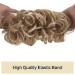 Sofeiyan Hair Part Hair Tie Updos - Wavy Messy Chignon & Extensions for Women - Dark Blonde & Bleaching Blonde 60g - Buy Online on GoSupps.com