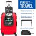 Premium Travel Hanging Toiletry Bag with Expandable Compartments - Jet Black - Buy Online on GoSupps.com