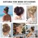 Shop Dutt Hair Parts with Rubber Band | Messy Bun Tubes & Ponytail Extensions (#10 Light Brown) | Perfect Updos & Curled Hair Scrunching - Buy Online on GoSupps.com