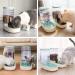 Automatic Dog Cat Feeder and Water Dispenser Gravity Food Feeder and Waterer Set with Pet Food Bowl for Small Medium Dog Puppy Kitten  Large Capacity 1 Gallon x 2 Green - Buy Online on GoSupps.com
