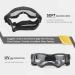 NAMSAN Pet Goggles - Anti-UV, Windproof Dog Sunglasses for Small to Medium Dogs, Adjustable Straps (Black/Orange) - Buy Online on GoSupps.com