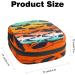 Shark Print Sanitary Napkin Storage Bag | Menstrual Cup Holder | Nursing Pad Organizer - Color 4 - Buy Online on GoSupps.com