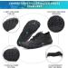 ZHR Black Aqua Shoes for Men & Women - Water Shoes Swimming & Beach Footwear (39 EU) - Buy Online on GoSupps.com