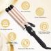 3 Barrel Hair Waver Curling Iron | 25mm Mermaid Curler with 2 Temperature Control | Quick Heating Styling Tool for Long Short Hair | Includes Heat-Resistant Gloves | Gold - Buy Online on GoSupps.com
