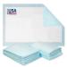 Wave Medical 23x36 50-Pack Disposable Bed Pads for Incontinence - 6-Layer Underpads Fluff & Polymer Core Quilted Surface for Pets Puppy Training Adults Bed Wetting Kids & Adults - USA-Made 23" x 36" ( 50 count )