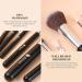 DUcare 15Pcs Travel Makeup Brush Set with Bag - Kabuki, Blending, Blush, Eyeliner, Shadow Brow & Concealer Brushes Kit - Black - Buy Online on GoSupps.com