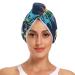Tie Dye Spiral Skull Hair Towel 2 Pack Super Absorbent Hair Drying Towel Quick Dry Hair Turbans Head Towel with Button Twisty Wrap for Women Girls
