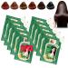 Christmas Gift-10PCS Plant Bubble Hair Dye Shampoo Amazing Gray Hair Covering Effect Plant Foam Hair Care Hair Dye Natural Hair Dye Shampoo for Men&Women (10PCS Chestnut Brown)