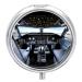 Round Pill Box Airplane Cockpit Print 3 Compartment Medicine Pill Case Print Pill Organizer Decorative Metal Portable Pill Box Pocket Pill Box