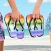 Mnsruu Water-Colored Rainbow Flip-Flops | Multi-Colored Sandals for Men & Women | Ideal for Hotel Spa Bedroom & Travel - Buy Online on GoSupps.com
