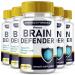 (5 Pack) Brain Defender Supplement Brain Defend Pills for Focus and Memory Support BrainDefender Advanced Nootropic Capsules Daily Clarity Cognitive Health Function Brain Defense Vitamins (300 Ct)