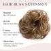Curly Wavy Bun Extensions - Light Brown to Ash Blonde | Messy Hair Scrunchies for Women - Buy Online on GoSupps.com
