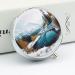 Round Pill Box with Winter Mountains Snow Scene | 3 Compartment Portable Pill Organizer | Decorative Metal Pocket Pill Case - Style 31 - Buy Online on GoSupps.com