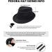 Unisex Timelessly Classic Manhattan Fedora Hat in Black - Simplicity - Buy Online on GoSupps.com