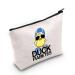 G2TUP Diabetes Awareness Gift Duck Fiabetes Makeup Bag Diabetic Type 1 2 Diabetes Insulin Cosmetic Bag Diabetic Support Gift Diabetic Supply Bag with Zipper (Duck Fiabetes White Bag)