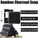 Bamboo Charcoal Soap Activated Charcoal Black Bar Soap Dark Spot Remover Soap Bright Skin Dark Spot Corrector Soap Suitable for Any Part (1PC) b - Buy Online on GoSupps.com