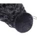 18 Inch Long Curly Ponytail Extension Corn Wavy Drawstring Ponytail Hair Extensions Hair Pieces for Women Dark Black - Buy Online on GoSupps.com