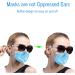 Adjustable Eyeglasses Mask Ear Savers - 6 Pieces Snaps Hook Extender Clips for Comfort | Red Yellow & Purple Heart Design - Buy Online on GoSupps.com