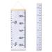 MHJY Height Chart for Kids Height Measure Wall Chart Child Growth Chart Wooden Ruler 7.9'' x 79'' Canvas Height Measurement Hanging Wall Decor for Baby Girls Boys Toddler Bedroom Nursery Blue