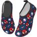 Superhero Kids Water Shoes - Non-Slip Quick-Dry Aqua Shoes for Beach, Swimming, Surfing - Boys Girls 9-10.5 Little Kid - Buy Online on GoSupps.com