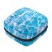 Menstrual Pad Bag with Zipper Ladies Napkin Pouch Tampons Collection Bag for Women and Girls (Water Pool)