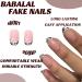 Shop BABALAL Round Press on Nails - Cow Print French Tip 24 Pcs Oval Acrylic Nails for Women & Girls - Buy Online on GoSupps.com