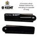 Kent 20T Black Graphite Handmade Folding Pocket Comb for Men - Fine Tooth Hair Comb for Grooming Hair and Beard - Made in England - Buy Online on GoSupps.com