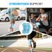 Welnove Knee Brace Sleeves - Best Compression Support with Side Stabilizers & Patella Gel Pad for Joint Pain Relief Running Climbing - Blue Large - Buy Online on GoSupps.com