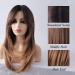 Sylhair 22 Long Brown Layered Synthetic Wig for Women | Ombre Brown-Dark Root Wigs - Buy Online on GoSupps.com