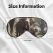 BREAUX Elephant Print Sleeping Eye Mask | Double-Sided Blackout Eye Mask for Travel | Premium Comfort & Style - Buy Online on GoSupps.com