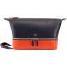 Shop DUDU Handmade Leather Beauty Case for Travel | Stylish Toiletry Bag for Men & Women | 2 Compartments Navy - Buy Online on GoSupps.com