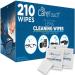 Care Touch Lens Wipes for Eyeglasses | Individually Wrapped Eye Glasses Wipes | 210 Pre-Moistened Lens Cleaning Eyeglass Wipes,210 Count (Pack of 1)