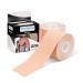 2 Rolls Kinesiology Tape 2 Inch Waterproof Elastic Athletic Tape Cotton Breathable Sports Support Tape Muscles & Joints Pain Relief Sport Tapes for Gym Fitness Running Football (Complexion)