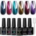 Omainy Cat Eye Gel Nail Polish Set Cat Eye Gel Polish With Magnet Magnetic Gel Nail Polish With Magnet Soak Off UV LED Nail Art Cat Eye Nail Polish Set With Magnet (6MY-001)