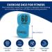 CUQOO Premium Exercise Dice for Fun & Efficient Fitness | Whole Body Workout for Fat Loss & Muscle Building - Turquoise - Buy Online on GoSupps.com