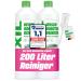 Vexil floor cleaner for wiping robot - 2x 1l power concentrate (1: 100) with dosier - strip -free low -foam biodegradable - for all floors such as parquet tiles laminate - made in Germany 2 SPAL)